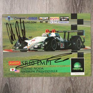Radical SR10 LMP1 Team Eco Racing Signed Card Hideka Noda Andrew Prendeville